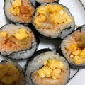 くぅあず's cooksnap of when they made ちょいピリ☆ キムチ＆炒り卵の海苔巻き.