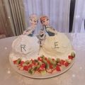 Ｒ♡ｋ♡mam's cooksnap of when they made アナと雪の女王 戴冠式のドームケーキ.