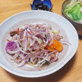 ハチワレねこ's cooksnap of when they made あじとみょうがのサラダ.