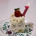 ウッドストック坊や's cooksnap of when they made お豆腐で♪砂糖不使用1歳バースデーケーキ.