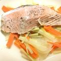 クックM6DK2O☆'s cooksnap of when they made レンジで簡単！！鮭のワイン蒸し.