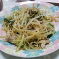 ふじもんもん☆'s cooksnap of when they made 水菜と豚肉のすだち、塩昆布炒め.