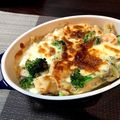 misatona's cooksnap of when they made 海老とたっぷりきのこの豆乳グラタン.