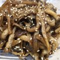 おさむーちょ's cooksnap of when they made 辛くない！金平ゴボウ＋しめじ.