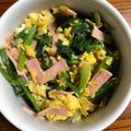 しげくん☆'s cooksnap of when they made ほうれん草とハムの煎り玉子.