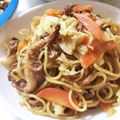 yukky☆mama's cooksnap of when they made 3食入り焼きそばでつくる焼きそば.
