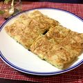 misatona's cooksnap of when they made きざみ青じそで作る◎簡単チヂミ.