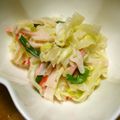 なっちゃん３１１'s cooksnap of when they made 簡単 無限キャベツ カニかまのマヨサラダ.