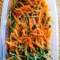 くまこざかな's cooksnap of when they made 豆苗とにんじんのお手軽ナムル.