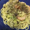 みー３２'s cooksnap of when they made アボガド・エビ・豆乳の美肌スパゲッティ.