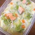 orangeMaki's cooksnap of when they made 鮭と白菜の食べるミルクスープ.