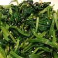 コリラックマー's cooksnap of when they made レンジで簡単！ほうれん草のナムル.