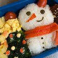 ＊あゆんた＊'s cooksnap of when they made クリスマス◆キャラ弁◆雪だるま.