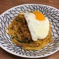 エル♀'s cooksnap of when they made キムチとひき肉の簡単パスタ♪.