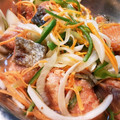 わたしのらいふ's cooksnap of when they made 揚げない◆秋鮭の南蛮漬け◆野菜たっぷり.