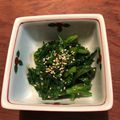 こつゆ514's cooksnap of when they made にんにく香る☆春菊のおひたし.