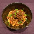 Hikarun818's cooksnap of when they made 汁なし坦々うどん.