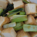 月と黒猫's cooksnap of when they made 簡単5分！厚揚げと小松菜のめんつゆ生姜煮.