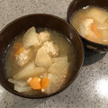 くっくぱんだ♪'s cooksnap of when they made 残ったねぎとろマグロでほっこりつみれ汁☆.