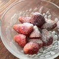 栗丸うさぎ's cooksnap of when they made スキムミルクで雪の苺❄️我が家の食べ方.