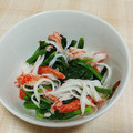 やっぺ841's cooksnap of when they made ほうれん草とカニかまのごまマヨ和え.