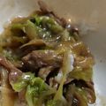 kuutannu's cooksnap of when they made 鍋の残りでパパッと中華丼.
