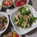 よちりん's cooksnap of when they made 菜の花とあぶりうす揚げのみぞれ酢あえ♪.