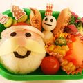 toumi's cooksnap of when they made クリスマス！サンタクロースと雪だるま弁当.