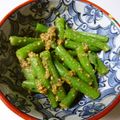 白猫同盟's cooksnap of when they made インゲン豆のごま和え♪.