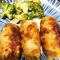 KimiキラMiku's cooksnap of when they made しめじとチーズのポテト肉巻き.