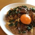 tsunamon's cooksnap of when they made 汁なし肉うどん.