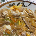 猫のミイヤ's cooksnap of when they made とろとろ卵の豚とじ丼.