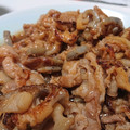 ひひまんもす's cooksnap of when they made 豚肉とれんこんの甘辛☆にんにくマヨ炒め.