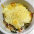 クックGB6431☆'s cooksnap of when they made 鮭とねぎとしいたけの味噌グラタン.
