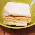 金魚のひらり's cooksnap of when they made 簡単・巻かない厚焼き卵サンド.