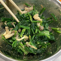えみりん☺︎'s cooksnap of when they made しめじとほうれん草の胡麻和え◎.