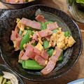 さゅりーん's cooksnap of when they made 下茹で不要！スナップエンドウの卵炒め.