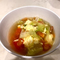 Chris_k's cooksnap of when they made 5分で完成！トマトとレタスの卵スープ♪.