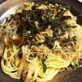 クック8FD1Z5☆'s cooksnap of when they made カルシウムたっぷり！梅じゃこパスタ.