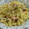 annkoronn's cooksnap of when they made 鮭とエリンギのクリームペンネ.