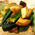 yummysunny's cooksnap of when they made おくらと椎茸のバター醤油炒め♡.