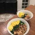 tomokichi0907's cooksnap of when they made 豚小間で三色丼.