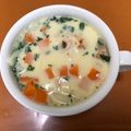 ＢＯＯにゃん's cooksnap of when they made 離乳食♡うどん入り*野菜たっぷり茶碗蒸し.