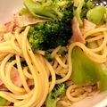 猫村たてむすび's cooksnap of when they made ブロッコリーとベーコンの和風パスタ.