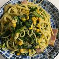 まん！'s cooksnap of when they made ベーコンとほうれん草のお手軽クリームスパ.