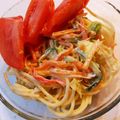 ありんこ☆★'s cooksnap of when they made 美容栄養士のカニ風味スパサラ☆.