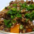 りーの嫁's cooksnap of when they made 簡単☆かぼちゃのひき肉オイスターあんかけ.