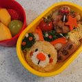 こりらつくま's cooksnap of when they made クリスマスキャラ弁♪赤鼻のトナカイさん♪.