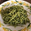 ちぃロマ's cooksnap of when they made 春菊のジェノベーゼソース　パスタ.