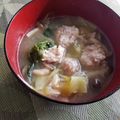 ゆりりんぱ＊'s cooksnap of when they made お鍋やスープに♪もちふわっ♪れんこん団子.